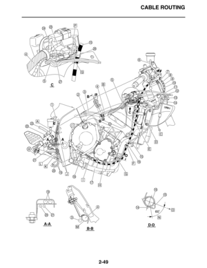 Page 78CABLE ROUTING
2-49
1
23
3
4
4
4
55
6
78
9
10
11
12
13
14
14
15
15
16
15
16
17
18
19
19
20
20
21
21
2223
2425 
26 
27
A
B
P
C
D
E
F
G
H
I
K
J
L
M
N
O60˚
A-A
B-B
D-D
C
AA
B B
D
D
C
Q 