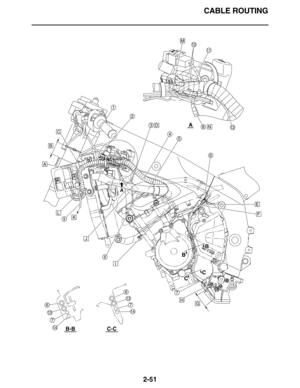 Page 80CABLE ROUTING
2-51
C
C
B
B-BC-C
A
A
B
B
A
C
M
ND
H
I
J
KL
1
2
3
45
6
67
7
8
10
11
12
13
9
8
14
6
7
13
14
E
F
G 