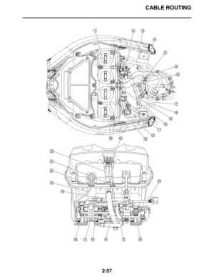 Page 86CABLE ROUTING
2-57
4
5
7
8
9
11
13
1412
10
15
16
1116
6
A
C
E
B
D
56
10
12
16
123 