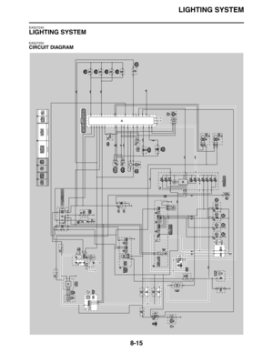 Page 316
LIGHTING SYSTEM
8-15
EAS27240
LIGHTING SYSTEM
EAS27250
CIRCUIT DIAGRAM 