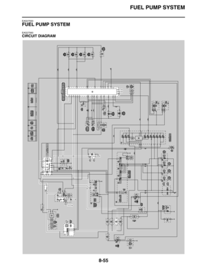 Page 356
FUEL PUMP SYSTEM
8-55
EAS27550
FUEL PUMP SYSTEM
EAS27560
CIRCUIT DIAGRAM 