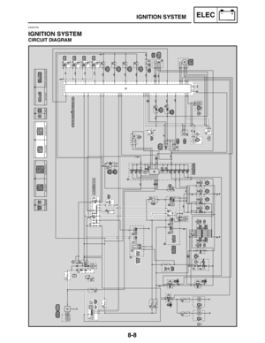 Page 4018-8
IGNITION SYSTEMELEC
EAS00735
IGNITION SYSTEM
CIRCUIT DIAGRAM 