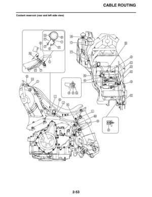 Page 114
haha CABLE ROUTING
2-53
Coolant reservoir (rear and left side view)
A
A
B
C
1
1
1
1
2
2
3
23
4
4
5
6
6
6
7
N
O
P
P
Q
78
F
D
E
EG
H
I
JK
L
M  