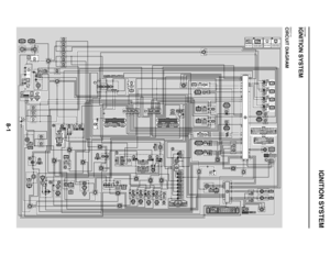 Page 450
haha IGNITION SYSTEM
8-1
EAS27090
IGNITION SYSTEM
EAS27110
CIRCUIT DIAGRAM
B/LB/L1
W1(GRAY)W3 W2
(BLACK)
BR2
WL
B1 W1
WL
B2 W2
Y2L/RB2LYB
BL/BBrR/WB4
Br
G/RB
(GRAY)L/R2B4
(YELLOW)
ChB
(GRAY)Ch3B
(GRAY)
LDg
B
(BLACK)LDg B5
(BLACK)
LChB
(GRAY)L1ChB4
(GRAY)
Dg B
(BLACK)Dg3B3
(BLACK)
B/GL/BLg/WBL/BB/GB5Lg/W
BB/WBB/W
L/WR2R/W2
RR1
B1 B2B4L/G
R/B1Y3W/L1R/W1B Br3R/BR/WL/WG/YBBrW/GB/WB/W2W/G
Br/LLR/W4G/Y
Br1L/B1R/Y1Y/B
Br/RL/YL/B
Br/RB/R1B/R
L/Y
B/Y(BLACK)
Br/ WBr4
L/Y
B/Y(BLACK)L
BR
GB1
L/B
YL/R3
W(BLACK)...