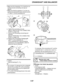 Page 392
haha CRANKSHAFT AND BALANCER
5-97
 Make sure the characters  “d” on both the con-
necting rod and connecting rod cap are 
aligned.
 Make sure that the projection “e”  on the con-
necting rod cap faces the same direction as the 
“Y”  mark  “c” on the connecting rod.
e. Tighten the connecting rod nuts. Refer to  “INSTALLING THE CONNECTING 
RODS ” on page 5-99.
f. Remove the connecting rod and big end  bearings.
Refer to  “REMOVING THE CONNECTING 
RODS ” on page 5-94.
g. Measure the compressed...