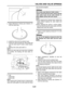 Page 195 
VALVES AND VALVE SPRINGS 
5-21

 
a. Apply Mechanic’s blueing dye (Dykem) “b”
onto the valve face.
b. Install the valve into the cylinder head.
c. Press the valve through the valve guide and
onto the valve seat to make a clear impres-
sion.
d. Measure the valve seat width “a”.
NOTE:
 
Where the valve seat and valve face contacted
one another, the blueing will have been re- 
moved.

 
4. Lap: 
 
Valve face 
 
Valve seat
NOTE:
 
After...