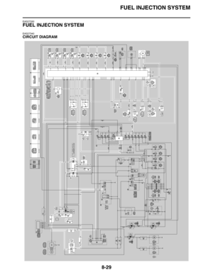 Page 348FUEL INJECTION SYSTEM
8-29
EAS27330
FUEL INJECTION SYSTEM
EAS27340
CIRCUIT DIAGRAM 