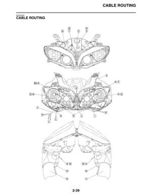 Page 67CABLE ROUTING
2-39
EAS20430
CABLE ROUTING 