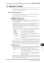 Page 215Remote Control215
DM1000 Version 2—Owner’s Manual
Remote Control
17
17  Remote Control
This chapter describes the Remote function, which enables you to control external equip-
ment directly from the DM1000 top panel.
About Remote Function
The DM1000’s Remote function enables you to control external DAW (Digital Audio Work-
station) equipment, MIDI devices, recorders, etc.
There are three types of Remote functions (Remote 1 &2, and Machine Control):
■REMOTE 1 (Remote Layer 1)
■REMOTE 2 (Remote Layer 2)
To...