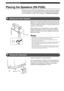 Page 5854
Creating the Best Listening Space
Placing the Speakers (NX-P200)
Make sure the top of the television is level. If the top of the
television is not level, place the Center Speaker inside the
TV rack or directly on the floor. In any case, make sure it is
placed on a level surface.
When placing on top of the television, use the supplied
fastener (two pieces) as shown in the picture on the left,
between the bottom of the Center Speaker and top of the
television to fasten.
• Do not place on a television...