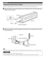 Page 128
Note
•Using only the supporting stand makes the control center unstable and the front door cannot open. Be sure to use the side pads as well.
CAUTIONS
•Be sure to place the control center with the left side down.
•When installing the control center vertically on a high place such as on a shelf, do not place close to the edge.
Installing the Control Center Vertically
Apply the two supplied side pads to the side of the control center and attach to the supplied supporting stand.
1Peel off the seals of the...