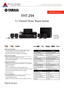 Page 1Surround Realism
• Upgraded CINEMA DSP with 17 DSP programmes
•  Compressed Music Enhancer
•  Adaptive DRC (Dynamic Range Control) and Adaptive DSP level
NEW PRODUCT BULLETIN 
High Sound Quality
• 5-channel powerful surround sound (500W=100W x 5 RMS,
•  192 kHz/24-bit Burr Brown DACs for all channels
•  High dynamic power, low-impedance drive capability
High Picture Quality
• 1080p-compatible HDMI repeater (4 in/1 out) 
•  Supports Deep Colour (30/36 bit), x.v.Colour, 24Hz Refresh Rate and
Auto Lip-Sync...