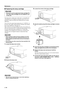 Page 41E-36
Maintenance
Replacing the lamp cartridge
Important
•Be sure to use the replacement lamp cartridge PJL
327. Other lamp cartridges are not suitable for use
in this unit.
The lamp used as a light source in this unit is a consumable and
will gradually lose its brightness during the course of use. It is
advisable to replace the lamp when running time has exceeded
2000 hours.
You can view the current lamp running time in 3  on
the menu. The LAMP warning indicator will blink when running
time exceeds 2000...