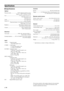 Page 43E-38
Specifications
Specifications
Optical
Projection mode .......................... DLP™ (Digital Light Processing)
Images of 1280 x 720 pixels, 0.8 inch
Lens .................................................. f=24.4 to 39 mm  F=2.4 to 3.1
Electronic zoom (x 1.6)
Electronic focus
Lamp ..................................................................... 270 W SHP lamp
Image size ............................................................... 60 to 200 inches
Projection distance 1.8 to 6.05 m (70”7/8...