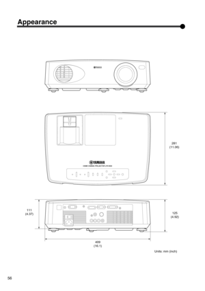 Page 5956
Appearance
281
(11.06)
125
(4.92)
409
(16.1) 111
(4.37)
Units: mm (inch) 