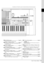 Page 13Tyros5  Owner’s Manual13
Panel Controls and Terminals
!6TRANSPOSE buttons ...................................... Page 46
Transposes the pitch in semitone steps.
!7 [MIXING CONSOLE] button ........................ Page 92
For controlling various aspects of the keyboard, Style 
and MIDI Song parts.
!8 STYLE CONTROL buttons............................ Page 53
Controls Style playback.
!9 [TAP TEMPO]/TEMPO buttons .................... Page 54
Controls the tempo for Style, MIDI Song and Metro-
nome playback....