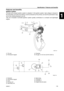 Page 1169M3E111-6
1
2
3
4
5
6
7
8
9
Features and benefits1
Ignition system
A simple and compact ignition system is adopted. In this ignition system, high voltage is induced in
the secondary coil when the electric current produced by the primary coil and the permanent mag-
net on the rotating flywheel is cut off.
This TCI (Transistor Controlled Ignition) system greatly contributes to a compact and lightweight
engine.
1TCI unit
2Permanent magnet3Flywheel
aAir gap: 0.4–0.6 mm (0.016–0.024 in)
1Flywheel
2Permanent...