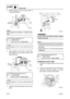 Page 112LOWRLower unit
6-1369M3E11
3. Install bushing 2 into the lower case to
the specified depth.
NOTE:
Apply engine oil to bushing 1, 2 before instal-
lation.
4. Apply grease to the new oil seal, and
then install it into the lower case to the
specified depth.
5. Install the new ball bearing into the lower
case.CAUTION:
Do not reuse the bearing, always replace
it with a new one.
NOTE:
Install the ball bearing with the manufacture
identification mark e
 facing toward the for-
ward gear.
Apply engine oil to...