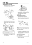 Page 44CHK 
ADJ
Periodic checks and adjustments
3-969M3E11
Checking the TCI unit air gap
1. Remove the fuel tank 1
, manual starter
2
, and flywheel magnet cover 3
.
2. Measure the gap a
 between both pro-
jections b
 and flywheel magnet using a
thickness gauge. Adjust if out of specifi-
cation.
3. Loosen the bolts 4
 and adjust the TCI
unit air gap position.4. Tighten the bolts, and then check the TCI
unit air gap. Adjust if necessary.
Lower unit3
Checking the gear oil level
1. Fully tilt the outboard motor...