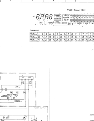 Page 33V50l (Disploy Unil )
,O rO-Lt-L2-L3-L4TL5-L6TL7-lErr- | | ll | | | | | | | | | ll | | | | ll I ll | | | | | | ll ll | | | | | | ll I ll | | | llll
e e axiib - JSl :ff |, h;J, Dii,iSll i tl ?f il
RrGHr- | | | | | r r iiir r r tlri r r r rir r r r r iir r r r r liir I r liiir r r rllir
Pin assignment
Pin No.12?45o7I91011121314151lAssignmentFP6P5P4P3P2G5G4G3G2hdq
Pin No.26272829303132333435JO373839404AssignmentR3L3R4L4R5L5R6L6R7L7R8L8R9L9R10LPin...