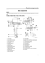 Page 18 
12 
Basic components 
EMU25796 
Main components
NOTE:
 
* May not be exactly as shown; also may not be included as standard equipment on all mod- 
els. 
F9.9MH, F9.9ER, F15MH, F15EH, F15PR, F15PH
23
1
2
4 8
7
6 9 10
3
5
25 1812
1415
16
13
17 19
20
21
22
10
11
24
ZMU04951
20
 
1. Top cowling
2. Top cowling lock lever(s)
3. Drain screw
4. Anti-cavitation plate
5. Propeller*
6. Cooling water inlet
7. Trim rod*
8. Clamp bracket
9. Steering friction screw
10. Power tilt switch*
11. Manual starter handle*...