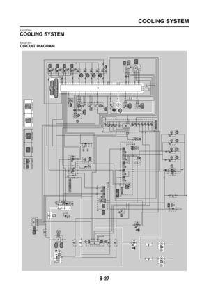 Page 351
COOLING SYSTEM
8-27
EAS27300
COOLING SYSTEM
EAS27310
CIRCUIT DIAGRAM 