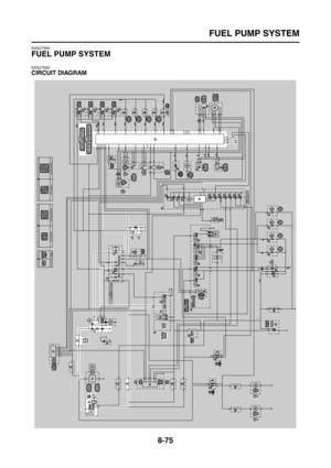 Page 399
FUEL PUMP SYSTEM
8-75
EAS27550
FUEL PUMP SYSTEM
EAS27560
CIRCUIT DIAGRAM 