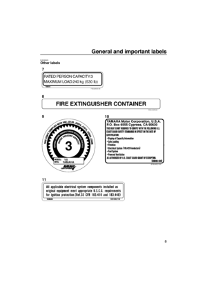 Page 13General and important labels
8
EJU35925Other labels 
UF2M10E0.book  Page 8  Wednesday, July 14, 2010  5:02 PM 