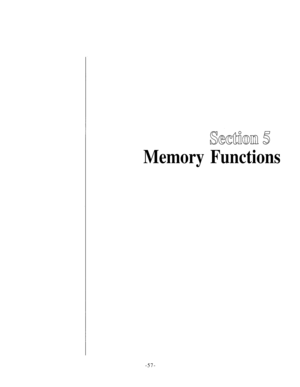 Page 61Memory Functions 