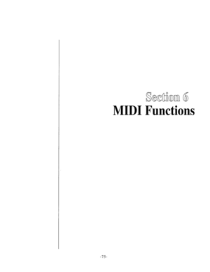 Page 79MIDI Functions 