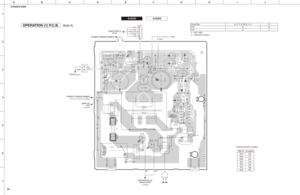 Page 40CB17
CB21IC2 IC3
IC4
CB2
CB16CB7CB6
W1A
W1B
CB4
POWER TRANSFORMER
R model U, C, T, A, B, G, L, J models
OPERATION (1) P.C.B.
(Side A)
PRY
N_RST
PWR_DET
+5.5SUB
MG
WH
WH
+7IIGND
BE WH
1
7 14
8
DOCK 
(W301)
OPERATION (2)(W809A)(W809B)
FUNCTION (1)
(W503)
(J model)
POWER TRANSFORMER
(U, C, R, T, A, B, G, L models)
MAIN (5)
(CB8)
(J model)
AC IN
ABCDE FGH I J
1
2
3
4
5
6
7
40A-S500/A-S300
• Semiconductor Location
Ref no. Location
D13 G5
D24 F3
D26 D3
IC2 G4
IC3 G4
IC4 G5
Q10 G5
Circuit No. U, C, T, A, B, G,...
