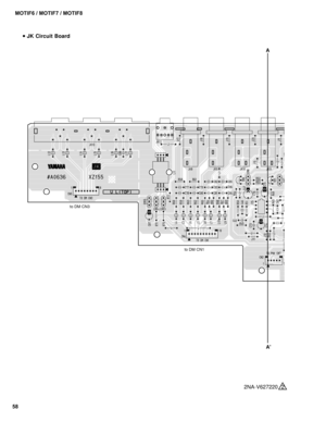Page 5858MOTIF6 / MOTIF7 / MOTIF8
2NA-V627220  2
 JK Circuit Board
A
A
to DM CN1 to DM CN3 