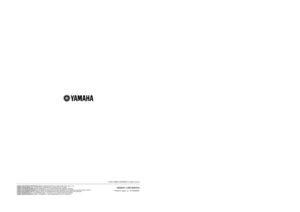 Page 46DPX-830
Digital Cinema Projector
Projecteur Cineme Numerique
OWNER’S MANUAL
MODE D’EMPLOI
BEDIENUNGSANLEITUNG
MANUALE DI ISTRUZIONI
MANUAL DE INSTRUCCIONES BRUKSANVISNING
GEBRUIKSAANWIJZINGYAMAHA ELECTRONICS CORPORATION, USA 6660 ORANGETHORPE AVE., BUENA PARK, CALIF. 90620, U.S.A.YAMAHA CANADA MUSIC LTD. 135 MILNER AVE., SCARBOROUGH, ONTARIO M1S 3R1, CANADAYAMAHA ELECTRONIK EUROPA G.m.b.H. SIEMENSSTR. 22-34, 25462 RELLINGEN BEI HAMBURG, GERMANYYAMAHA ELECTRONIQUE FRANCE S.A. RUE AMBROISE CROIZAT BP70...