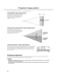 Page 1814
Follow the instructions to adjust the position of the projected image on screen.

This illustration shows the limits within which the
zoom function can alter projection distance [a] in
relation to screen size. You can adjust the image
within these limits so that it fills the screen
completely. ( ☞ page 26)

You can adjust the vertical position of the
projection image up or down by half of the height
of the screen. For example, shifting V.POS fully up
brings the lower limit of the image above the...