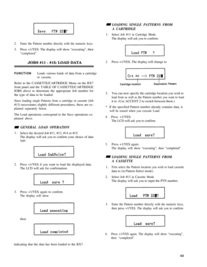 Page 472. Enter the Pattern number directly with the numeric keys. 