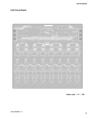 Page 7575 LS9-16/LS9-32
Pattern side
¢Í»”ï£
 DA Circuit Board
2NA-WG82960-1 1  