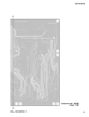 Page 8181 LS9-16/LS9-32
Component side
¢
æ
¼£
6 layer
¢ 
Ú£
DSP: 2NA-WG82940-1 1 
DSP32: 2NA-WG83150-1 1 
C
C 