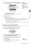 Page 371 1
Voices – Playing the Keyboard –
Tyros3  Owner’s Manual  •37
3Press one of the [A]– [J] buttons to select the desired Voice.
To call up the other display pages, press one of the [1 ▲]–[4 ▲] buttons or press 
the same VOICE button again. 
4Play the keyboard.
Playing Two  or Three Voices  Simultaneously
1Make sure that PART ON/OFF [RIGHT 1] button is turned on.
2Press the PART ON/OFF [RIGHT 2] button to turn it on. 
3Press one of the VOICE category selection buttons to call up 
the Voice Selection...