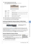 Page 796 6
Registration Memory – Saving and Recalling Custom Panel Setups –
Tyros3  Reference Manual  •79
5Program the Sequence order, from left to right.
Press one of the REGISTRATION MEMORY [1]–[8] buttons on the panel, then 
press the [6 ▲▼] (INSERT) button to input the number.
6Press the [F] button to turn the Registration Sequence function on.
7Press the [EXIT] button to exit from the operation display. 
Conﬁrming the Registration Sequence Setting in the Main Display
In the Main display, you can conﬁrm...