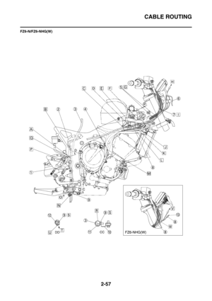 Page 102
CABLE ROUTING
2-57
FZ6-N/FZ6-NHG(W) 