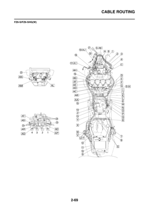 Page 114
CABLE ROUTING
2-69
FZ6-S/FZ6-SHG(W) 