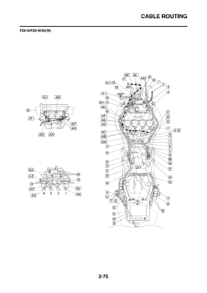 Page 120
CABLE ROUTING
2-75
FZ6-N/FZ6-NHG(W) 