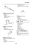 Page 305
OIL PUMP
5-44
EAS24980
CHECKING THE OIL DELIVERY PIPES
1. Check: Oil delivery pipe “1”
Oil pipe “2”
Damage  → Replace.
Obstruction  → Wash and blow out with 
compressed air.
EAS24990
CHECKING THE OIL STRAINER
1. Check:  Oil strainer “1” Damage  → Replace.
Contaminants  → Clean with solvent.
EAS4S81016
CHECKING THE OIL NOZZLES
The following procedure applies to all of the oil 
nozzles.
1. Check:
 Oil nozzle “1” Damage/wear  → Replace the oil nozzle.
 O-ring “2” Damage/wear 
→ Replace.
 Oil nozzle...