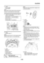 Page 313
CLUTCH
5-52
5. Install: Friction plates
 Clutch plates
NOTE:
First, install a friction plate and then alternate 
between a clutch plate and a friction plate.
▼▼▼▼▼▼▼▼▼▼▼▼▼▼▼▼▼▼▼▼▼▼▼▼▼▼▼▼▼▼
a. Install the clutch plate and friction plate as 
shown in the illustration.
▲▲▲▲▲▲▲▲▲▲▲▲▲▲▲▲▲▲▲▲▲▲▲▲▲▲▲▲▲▲
6. Install: Pressure plate “1”
NOTE:
Align the punch mark “a” in the pressure plate 
with the punch mark “b” in the clutch boss.
7. Install: Bearing “1”
 Pill rod “2”
 Pressure plate “3”
 Clutch springs...