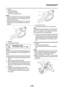 Page 330
CRANKSHAFT
5-69
6. Install: Big end bearings
 Connecting rod cap
(onto the connecting rod)
NOTE:
 Align the projections on  the big end bearings 
with the notches in the connecting rods and 
connecting rod caps.
 Make sure that the characters “a” on both the  connecting rod and connecting rod cap are 
aligned.
7. Tighten:  Connecting rod bolts
NOTE:
Install by carrying out the following procedures 
in order to assemble in the most suitable con-
dition.
▼▼▼▼▼▼▼▼▼▼▼▼▼▼▼▼▼▼▼▼▼▼▼▼▼▼▼▼▼▼
a. Replace the...