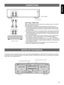 Page 55
ENGLISH FRAN‚AIS DEUTSCH SVENSKA ITALIANO ESPA„OL DUTCHPLAY LINE IN-LINE OUT
L
R
TAPE PB REC OUT
L
R
3REC4
CONNECTIONS
To an AC outlet
NOTES ON THIS MANUAL
In this manual, the main operation buttons of the front panel are indicated based on DECK B when the operation is common to
both DECKs A and B. Since the locations of the buttons of DECK A and DECK B are the same, you can easily find the desired
button even when operating DECK A.
Main operation buttons of DECK A
(U.S.A. model)
Amplifier or receiver...