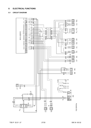 Page 27TSE-P  02.01  LF 27/35 599 34  60-32
8.ELECTRICAL FUNCTIONS
8.1 CIRCUIT DIAGRAM 