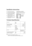 Page 2323
Installation Instructions
Technical Specifications
It is dangerous to alter the specifications or
attempt to modify this product in any way.
Care must be taken to ensure that the appliance
does not stand on the electrical supply cable.
Any electrical work required to install this
appliance should be carried out by a qualified
electrician or competent person.
Any plumbing work required to install this
appliance should be carried out by a qualified
plumber or competent person.
Should the appliance power...