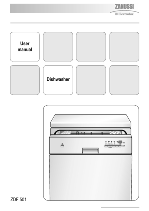 Page 1User
manual
Dishwasher
ZDF 501
156999 58/0en  27-03-2006  15:15  Pagina 1
 