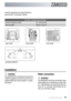 Page 25rinse aid respectively and using the test pro-
gramme (see Consumption values).
Full load: 12 standard place settings
Amount of detergent required5 g + 25 g (Type B)
Rinse aid settingposition 4 (Type III)
Upper basketCutlery basketLower basket
cup racks: position A
Installation
  WARNING!
Any electrical and/or plumbing work required to
install this appliance should be carried out by a
qualified electrician and/or plumber or compe-
tent person.
Water connection
  WARNING!
The dishwasher must not be...